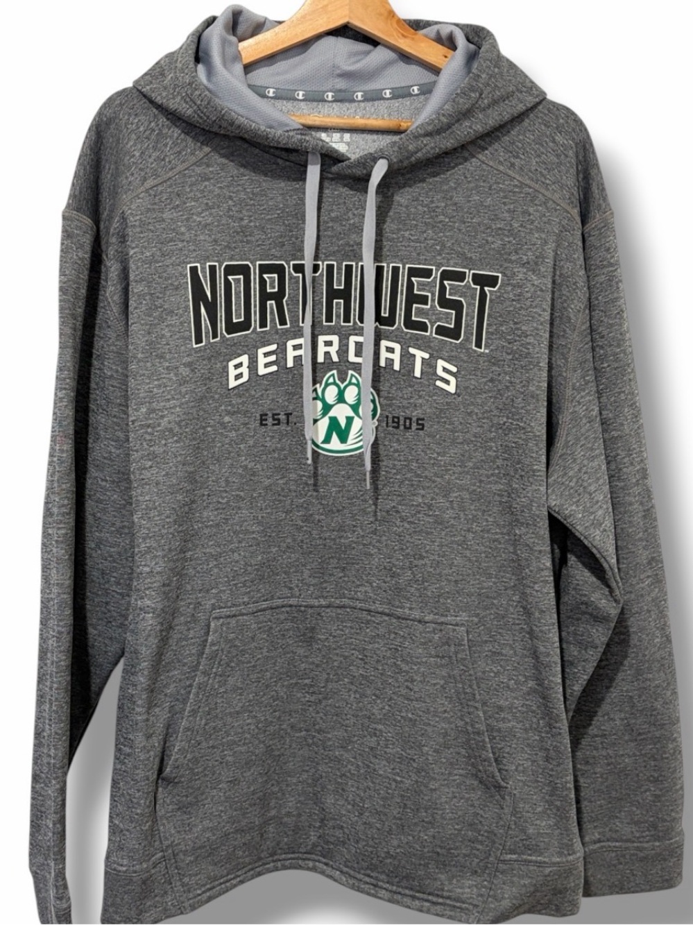 Champion Northwest Missouri State Bearcats Gray Hoodie Size 2XL Sweatshirt
